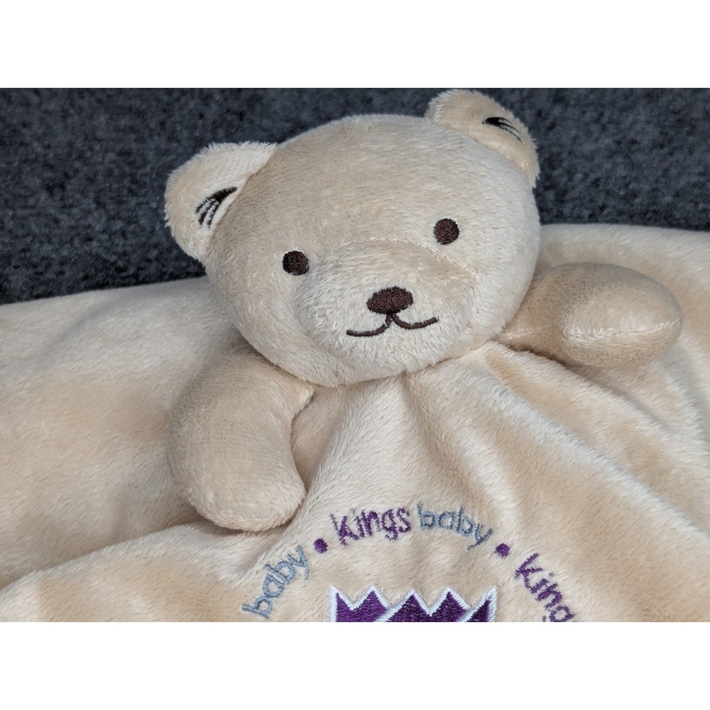 Baby Fanatic Sacramento Kings Logo Kings Super Soft Baby Plush Bear Lovey - Picture 3 of 8